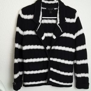 WHBM  Black knit Sweater Cardigan